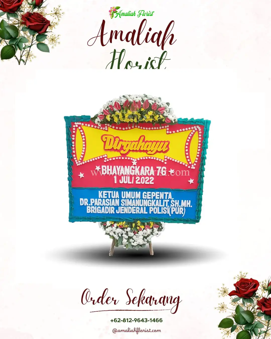 Papan Bunga HUT Ulang Tahun Glumpang Baro